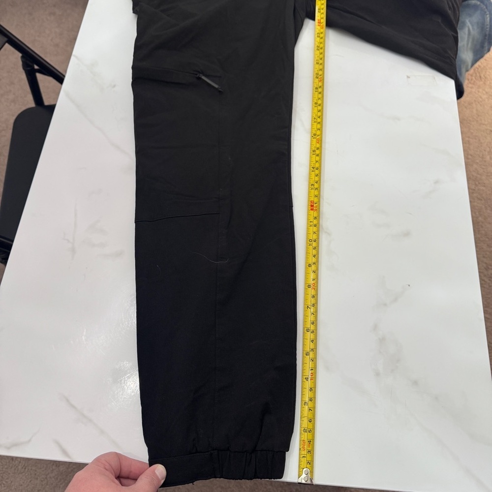 Alexander K Techwear Jogger Pants Men 32 Black Belted Utility Zip Pocket Belt - Picture 12 of 13